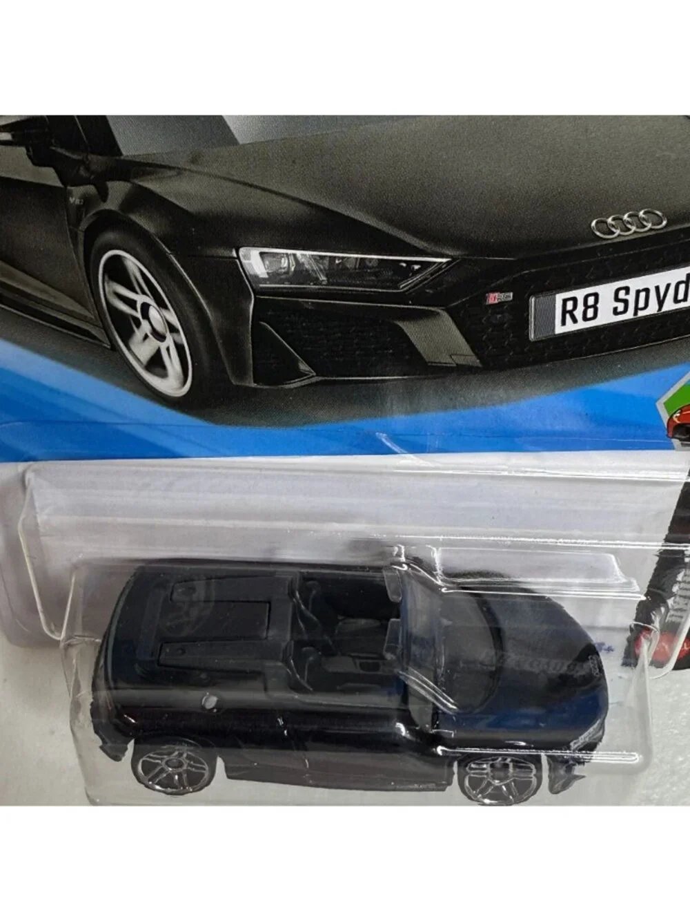 Hot Wheels 2019 Audi R8 Spyder Drop Tops 4/5 Black Diecast NOC